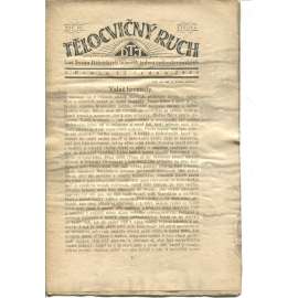 Tělocvičný ruch. Ročník XIV., číslo 2/1920. List svazu dělnických tělocvičných jednot československých (1. republika, staré noviny)