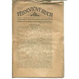 Tělocvičný ruch. Ročník XIV., číslo 2/1920. List svazu dělnických tělocvičných jednot československých (1. republika, staré noviny)