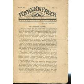 Tělocvičný ruch. Ročník XIX, číslo 1/1925. List svazu dělnických tělocvičných jednot československých (1. republika, staré noviny)