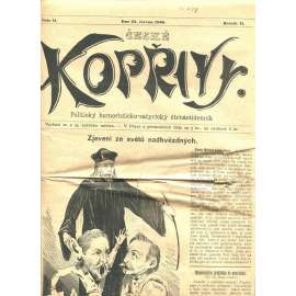 České Kopřivy, ročník II., číslo 11/1890. Politický humoristicko-satirický čtrnáctidenník (časopis, noviny) - pošk.