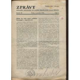 Zprávy ústředního sekretariátu čsl. sociálně demokratické strany dělnické, ročník III., číslo 4/1934 (staré noviny)