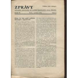 Zprávy ústředního sekretariátu čsl. sociálně demokratické strany dělnické, ročník III., číslo 4/1934 (staré noviny)
