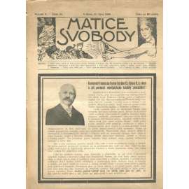 Matice svobody, ročník X., číslo 24/1909 (staré noviny)