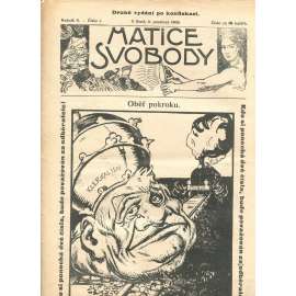 Matice svobody, ročník X., číslo 1/1908 (staré noviny)
