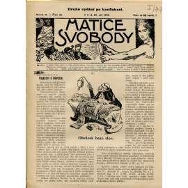 Matice svobody, ročník IX., číslo 22/1908 (staré noviny)