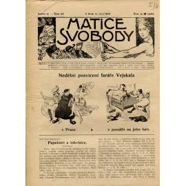 Matice svobody, ročník IX., číslo 23/1908 (staré noviny)