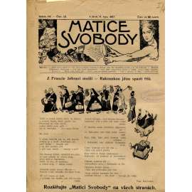 Matice svobody, ročník VIII., číslo 23/1907 (staré noviny)