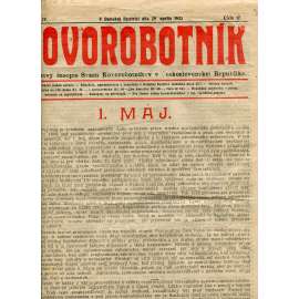 Kovorobotník, ročník IV., číslo 17/1922 (1. republika, noviny, text slovensky) - Odborový časopis Sväzu kovorobotníkov v Československej Republike