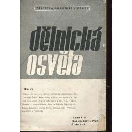 Dělnická osvěta, ročník XXV., číslo 5-6/1939 (časopis, levicová literatura, noviny)