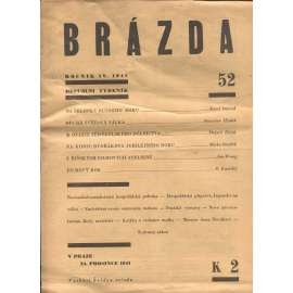 Brázda, ročník IV., číslo 52/1941. Revuální týdeník agrárního hnutí (propaganda, protektorát, II. světová válka)