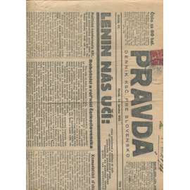 Pravda, ročník VII., číslo 17/196. Denník KSČ pre Slovensko (1. republika, noviny)