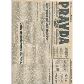 Pravda, ročník X., číslo 113/1929. Obdeník KSČ pro jihozápadní Čechy (1. republika, noviny) - Plzeň