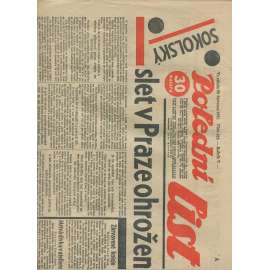 Polední list, ročník V., číslo 210/1931 (1. republika, noviny)