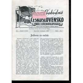 Svobodné Československo, ročník XXXIV., číslo 1/1972 / Free Czechoslovakia (exil, časopis, noviny)