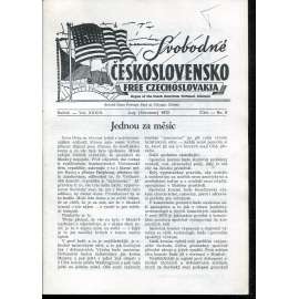 Svobodné Československo, ročník XXXIII., číslo 9/1972 / Free Czechoslovakia (exil, časopis, noviny)