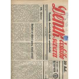 Deník českého severu, číslo 18-19/1938. Nezávislý hraničářský deník zpravodajský (1. republika, noviny)