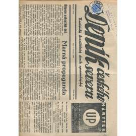 Deník českého severu, číslo 48-49/1938. Nezávislý hraničářský deník zpravodajský (1. republika, noviny)
