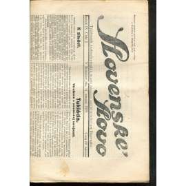 Slovenské slovo, ročník IX., číslo 2/1929. Týždenník československej strany národne socialistickej pre Slovensko (1. republika, noviny, Slovensko, text slovensky)