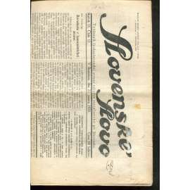 Slovenské slovo, ročník IX., číslo 12/1929. Týždenník československej strany národne socialistickej pre Slovensko (1. republika, noviny, Slovensko, text slovensky)