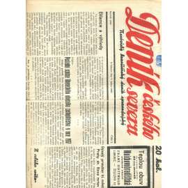 Deník českého severu, číslo 2/1938. Nezávislý hraničářský deník zpravodajský (1. republika, noviny)