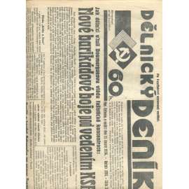 Dělnický deník, ročník XVII., číslo 34/1934 (1. republika, staré noviny, komunistická literatura) - Ostrava
