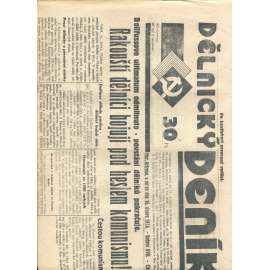 Dělnický deník, ročník XVII., číslo 38/1934 (1. republika, staré noviny, komunistická literatura) - Ostrava