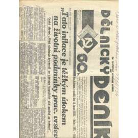Dělnický deník, ročník XVII., číslo 40/1934 (1. republika, staré noviny, komunistická literatura) - Ostrava