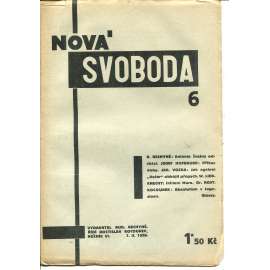 Nová svoboda, ročník VI., číslo 6/1929 (1. republika, časopis, noviny)
