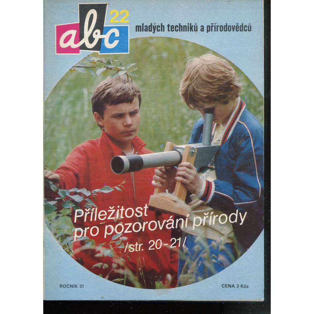 Časopis ABC, č. 22, roč. 31 (1987) - Obsahuje vystřihovací modely - déčka [Jedno číslo časopisu. Obsahuje všechny vystřihovací modely na polokartonu - déčka]