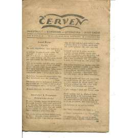 Červen, ročník IV., číslo 25/1921. Proletkult - komunism - literatura - nové umění (komunistická literatura, 1. republika, noviny)