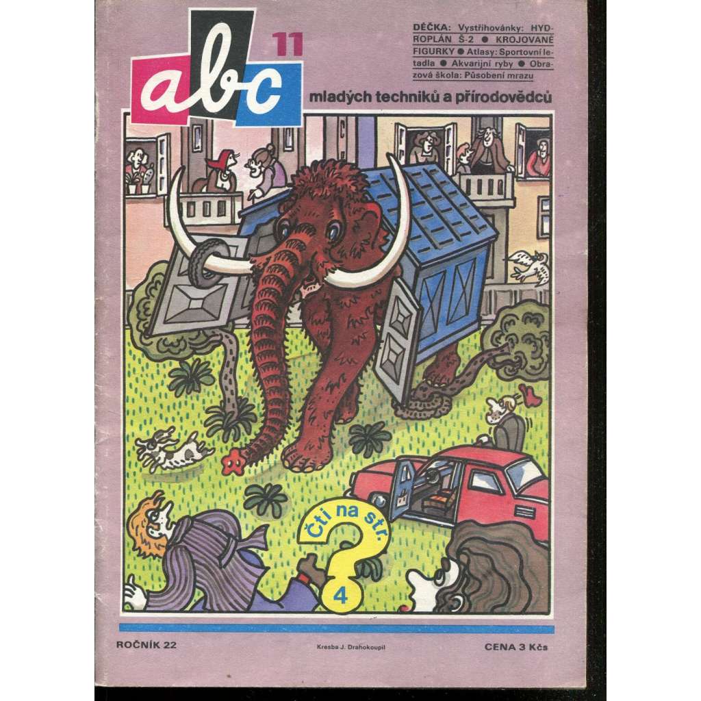 Časopis ABC, č. 11, roč. 22 (1978) - Obsahuje vystřihovací modely - déčka [Jedno číslo časopisu. Obsahuje všechny vystřihovací modely na polokartonu - déčka]