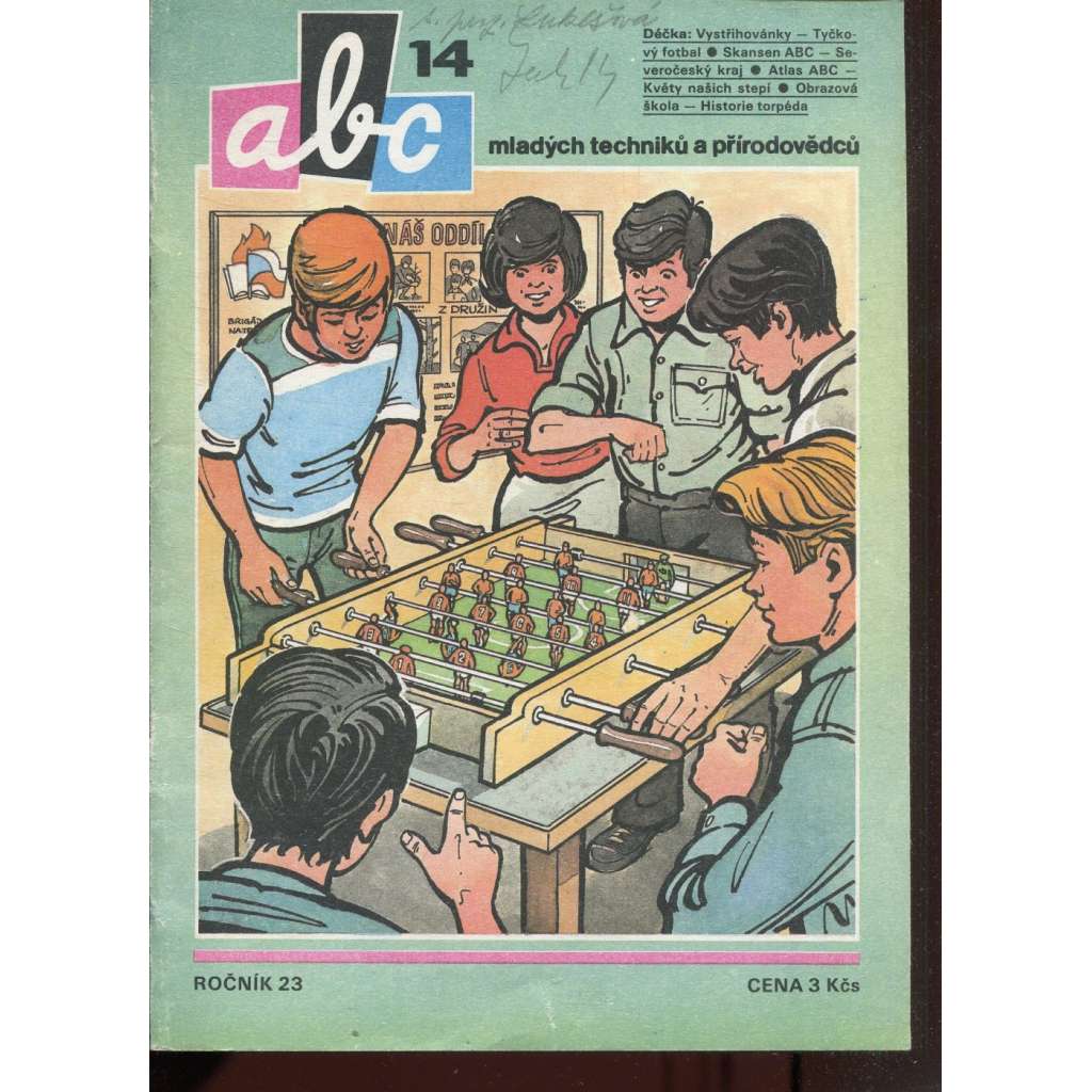 Časopis ABC, č. 14, roč. 23 (1979) - Obsahuje vystřihovací modely - déčka [Jedno číslo časopisu. Obsahuje všechny vystřihovací modely na polokartonu - déčka]
