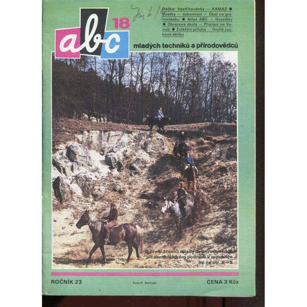 Časopis ABC, č. 18, roč. 23 (1979) - Obsahuje vystřihovací modely - déčka [Jedno číslo časopisu. Obsahuje všechny vystřihovací modely na polokartonu - déčka]