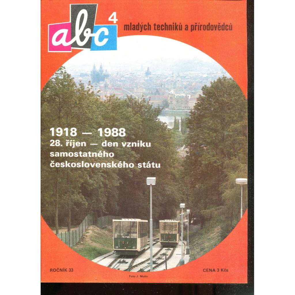 Časopis ABC, č. 4, roč. 33 (1988) - Obsahuje vystřihovací modely - déčka [Jedno číslo časopisu. Obsahuje všechny vystřihovací modely na polokartonu - déčka]