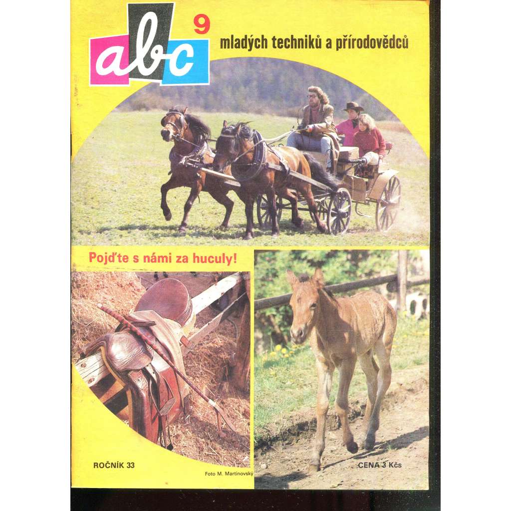 Časopis ABC, č. 9, roč. 33 (1989) - Obsahuje vystřihovací modely - déčka [Jedno číslo časopisu. Obsahuje všechny vystřihovací modely na polokartonu - déčka]