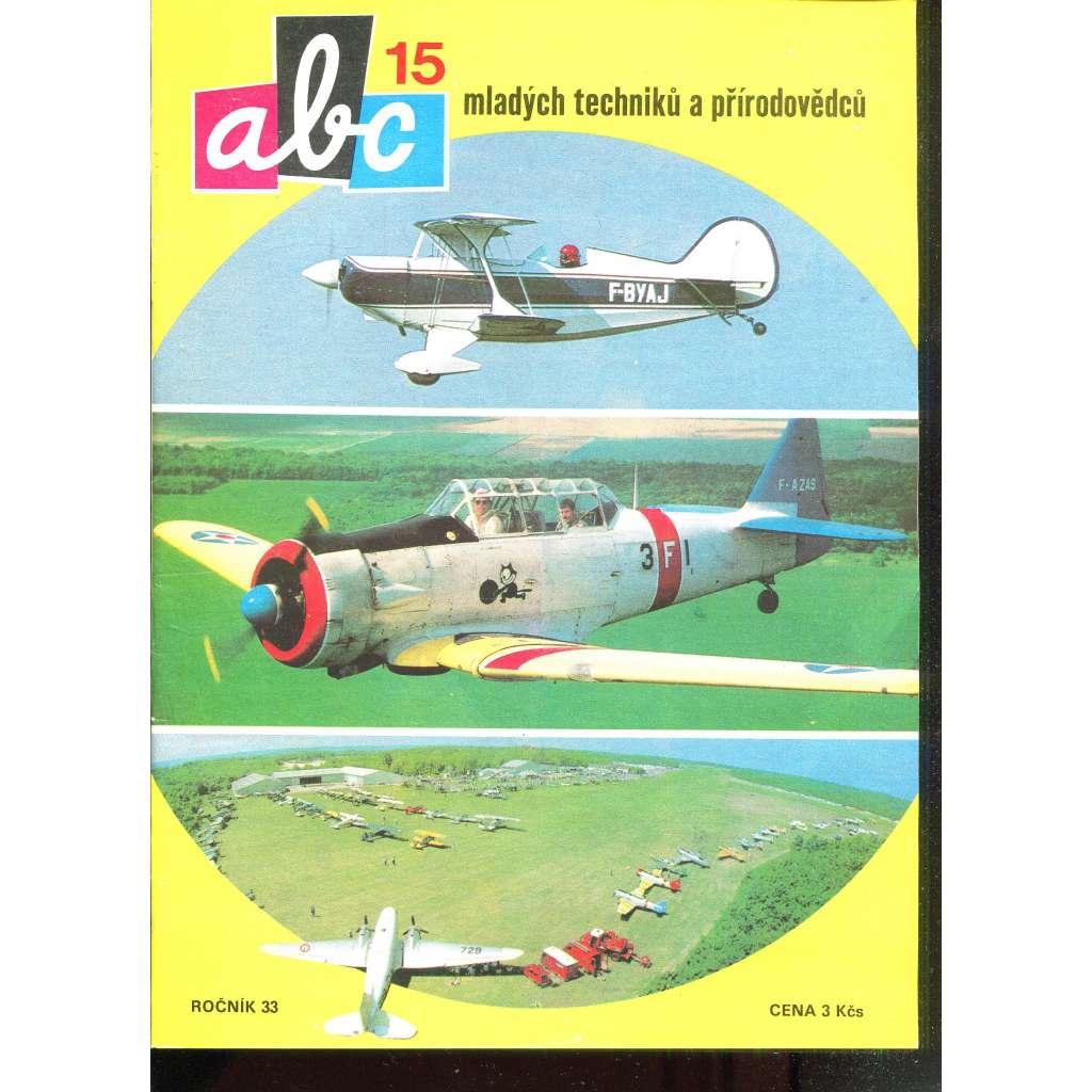 Časopis ABC, č. 15, roč. 33 (1989) - Obsahuje vystřihovací modely - déčka [Jedno číslo časopisu. Obsahuje všechny vystřihovací modely na polokartonu - déčka]