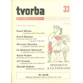 Tvorba – Týdeník pro kulturu a politiku, ročník XVIII., číslo 33/1949 (časopis, noviny)