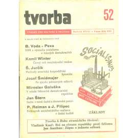 Tvorba – Týdeník pro kulturu a politiku, ročník XVIII., číslo 52/1949 (časopis, noviny)