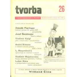 Tvorba – Týdeník pro kulturu a politiku, ročník XVIII., číslo 26/1949 (časopis, noviny)