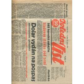 Polední list, ročník VII., číslo 111/1933 (1. republika, noviny)