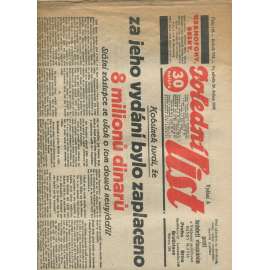Polední list, ročník VII., číslo 116/1933 (1. republika, noviny)