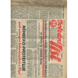 Polední list, ročník VII., číslo 167/1933 (1. republika, noviny)