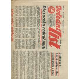 Polední list, ročník VII., číslo 197/1933 (1. republika, noviny)