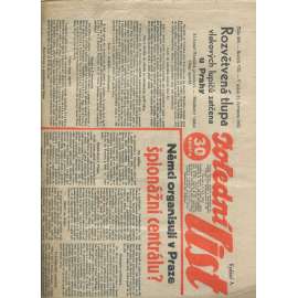 Polední list, ročník VII., číslo 200/1933 (1. republika, noviny)