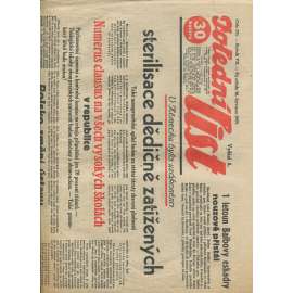 Polední list, ročník VII., číslo 205/1933 (1. republika, noviny)