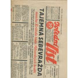 Polední list, ročník VII., číslo 236/1933 (1. republika, noviny)