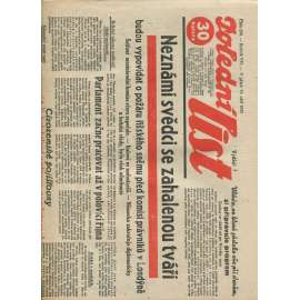 Polední list, ročník VII., číslo 256/1933 (1. republika, noviny)