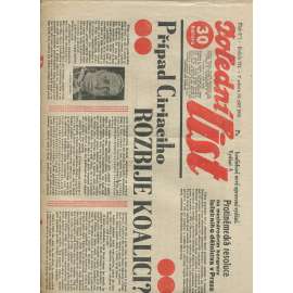 Polední list, ročník VII., číslo 257/1933 (1. republika, noviny)
