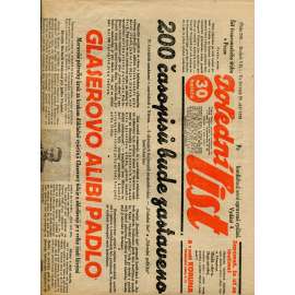 Polední list, ročník VII., číslo 269/1933 (1. republika, noviny)