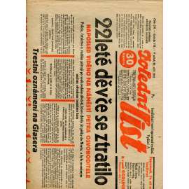 Polední list, ročník VII., číslo 270/1933 (1. republika, noviny)